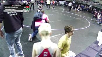 65 lbs Semifinal - Zander Krajewski, Waverly Wrestling Club vs Cash Krueger, Gretna Youth Wrestling Club