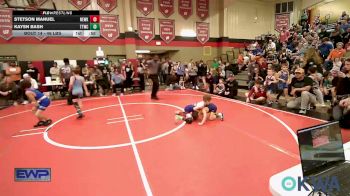 46 lbs Round Of 16 - Stetson Manuel, Newkirk Takedown Club vs Kaysn Bash, Team Tulsa Wrestling Club