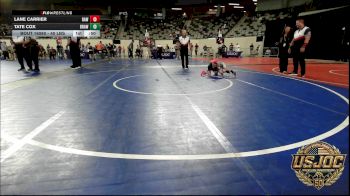 40 lbs Semifinal - Lane Carrier, Raw Wrestling Club vs Tate Cox, Brawlers