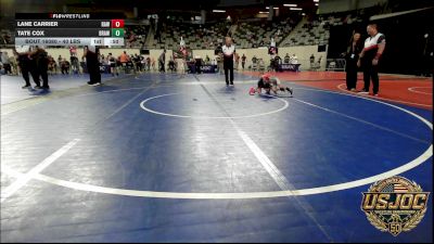 40 lbs Semifinal - Lane Carrier, Raw Wrestling Club vs Tate Cox, Brawlers