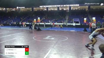 160 lbs Quarterfinal - Jack Kinsey, Winchester vs Dominic Sackley, Franklin