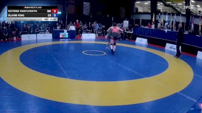 53kg Cons. Round 3 - Katrina Vasylyshyn, Dinos Wrestling Club vs Elaine King, Saskatoon Junior Huskies