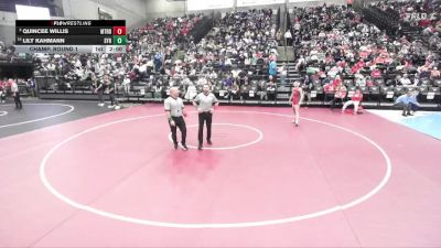 6A 130 lbs Champ. Round 1 - Lily Kahmann, Syracuse vs Quincee Willis, Mountain Ridge