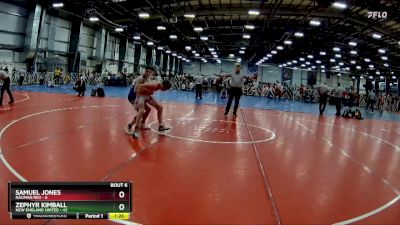 115 lbs Rd# 3 12:00pm Friday - Samuel Jones, Nauman Red vs Zephyr Kimball, New England United