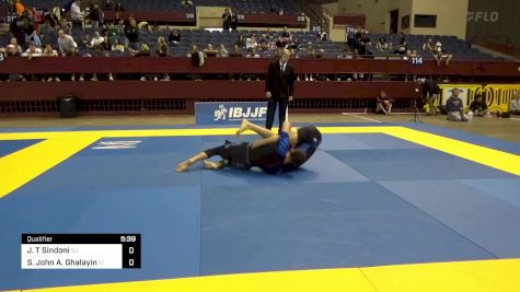 Joseph T Sindoni vs Samuel John A. Ghalayin 2024 Pan IBJJF Jiu-Jitsu No-Gi Championship