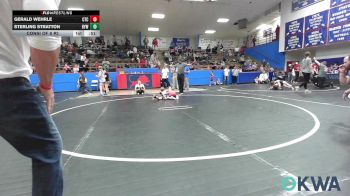 49 lbs Consi Of 8 #2 - Gerald Wehrle, Chandler Takedown Club vs Sterling Stratton, Bristow Elementary Wrestling Club
