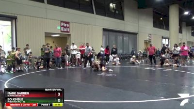 90 lbs Quarters & 1st Wb (16 Team) - Mark Garren, Gladiator WA vs Bo Kimble, Predator WC