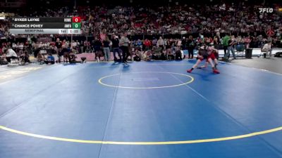 4A 106 lbs Semifinal - Ryker Layne, Homedale vs Chance Povey, American Falls