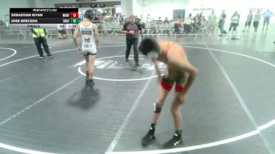 116 lbs Final - Sebastian Kiyan, Mantanona TC vs Jose Breceda, Unattached