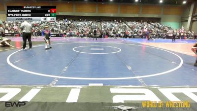 46 lbs Consolation - Scarlett Harris, Illinois Valley Youth Wrestling vs Mya Ford-Burke, Adams City