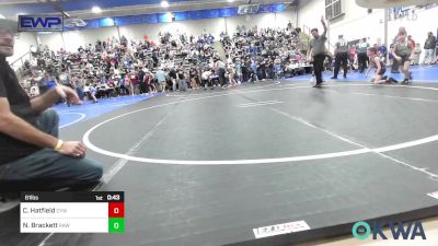 61 lbs Quarterfinal - Colt Hatfield, Coweta Tiger Wrestling vs Noah Brackett, Raw Wrestling Club