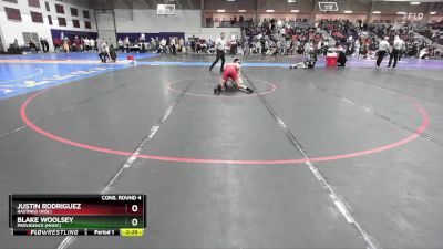 133 lbs Cons. Round 4 - Blake Woolsey, Providence (Mont.) vs Justin Rodriguez, Hastings (Neb.)