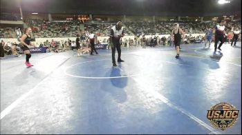 92 lbs Consi Of 16 #2 - Wyatt Rochell, Duncan Demon Wrestling vs Jordan Rasberry, Henryetta Knights Wrestling Club