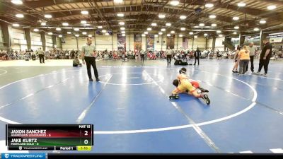 80 lbs Rd# 6- 9:00am Saturday Final Pool - Jake Kurtz, Maryland Gold vs Jaxon Sanchez, Aggression Legionaries