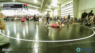 92 lbs Consolation - Isaac Emerald, Raw Wrestling Club vs JP Cooper, Bristow Elementary Wrestling Club