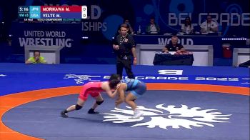 65 kg 1/4 Final - Miwa Morikawa, Japan vs Mallory Maxine Velte, United States