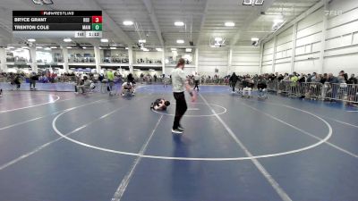 56 lbs Round Of 16 - Bryce Grant, Red Roots WC vs Trenton Cole, Maine Hammahs