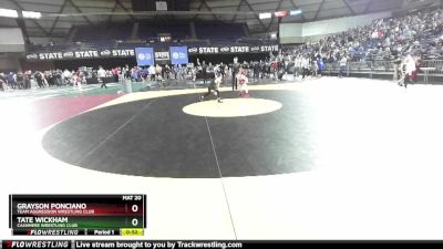 67 lbs Quarterfinal - Grayson Ponciano, Team Aggression Wrestling Club vs Tate Wickham, Cashmere Wrestling Club