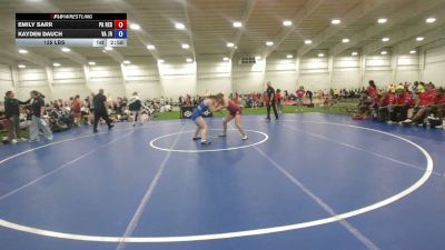 135 lbs Emily Sarr, Pennsylvaniia Red vs Kayden Dauch, Virginia