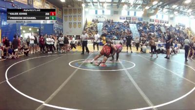 215 lbs Quarterfinal - Porter Loveland, Black Creek Wrestling Club vs Darrius Montgomery, Funky Monkey