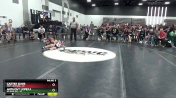 75 lbs Round 3 (8 Team) - Carter Ickes, Heat Lightning vs Anthony Lopera, M2 Blue (NJ)