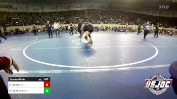 130 lbs Quarterfinal - Alexus Jones, Shelton Wrestling Academy vs Alexi Valencia, Perry Wrestling Academy