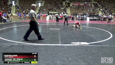 5A 138 lbs Quarterfinal - Hunter Dunn, Shelby County vs Thomas `jay` Zito Iii, John Carroll Catholic HS