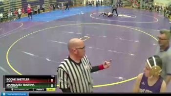 119 lbs Round 2 - Boone Shettler, Byron vs Emargaret Buurma, Fowlerville