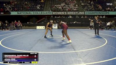 155 lbs Cons. Round 2 - Azana King, Schreiner University vs Sheanareial (Nari) Miller, Texas Woman`s University