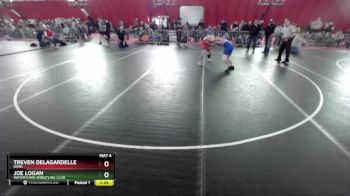 144 lbs Quarterfinal - Treven Delagardelle, Iowa vs Joe Logan, Watertown Wrestling Club