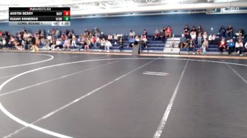 125 lbs Cons. Round 1 - Isaiah Sisneros, Colorado Mesa University vs Austin Berry, Mary