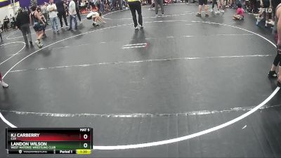 100 lbs Quarterfinal - Landon Wilson, West Wateree Wrestling Club vs Kj Carberry, C2X