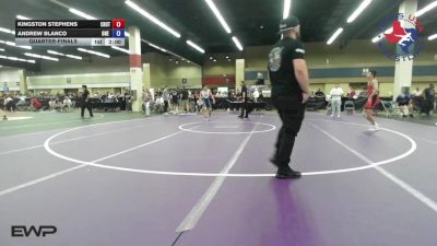 113 lbs Quarterfinal - Kingston Stephens, Crutchmer Wrestling vs Andrew Blanco, ONE Wrestling Academy