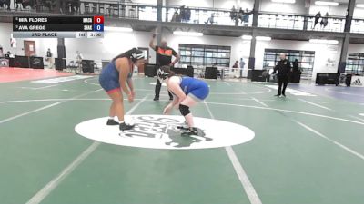 235 lbs 3rd Place - Mia Flores, MacArthur vs Ava Gregg, Shaker