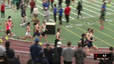 Men's Mile, Heat 3 - Connor Burns Becomes 5th High Schooler EVER To Run Sub-4 Mile Indoors