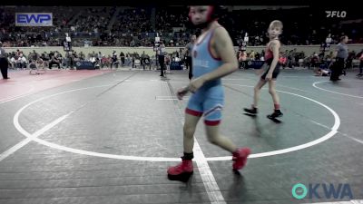 61 lbs Consi Of 16 #2 - Cain Howeth, Barnsdall Youth Wrestling vs Hudson Hood, Collinsville Cardinal Youth Wrestling