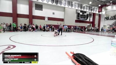 83-91 lbs Quarterfinal - Xaver Dennewitz, Contenders WA vs Brenton Hart, Alphas WC