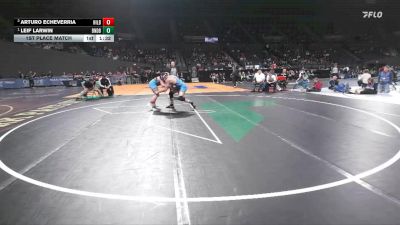 5A Boys 175 lbs 1st Place Match - Leif Larwin, Bend Boys vs Arturo Echeverria, Hillsboro Boys