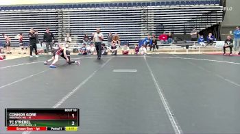 92 lbs Round 2 (10 Team) - Connor Gore, Wolfpack WC vs TC Strebel, Legend Wrestling