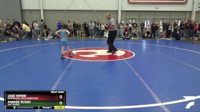 56 lbs Champ. Round 2 - Jase Wimer, Riverheads Youth Wrestling vs Parker Russo, Mat Sharks