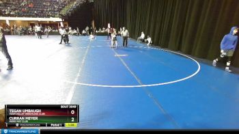 85 lbs Champ. Round 1 - Tegan Umbaugh, Team Valley Wrestling Club vs Curran Meyer, Indee Mat Club