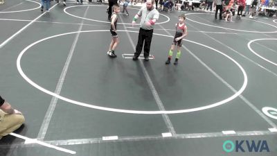 67 lbs Consi Of 8 #2 - Oland White, Pryor Tigers vs Brayden Reeves, Wyandotte Youth Wrestling