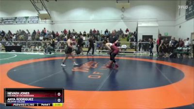 138 lbs Cons. Round 2 - Nevaeh Jones, College Of The Redwoods vs Anya Rodriguez, Palomar College
