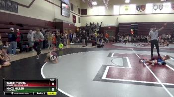 PW-9 lbs Quarterfinal - Tatum Thoma, Denver Wrestling Club vs Knox Miller, Team Bosco