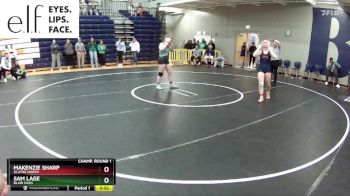 140 lbs. Cons. Round 5 - Makenzie Sharp, Olathe North vs Sam Lage, Blair Oaks