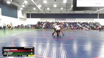 150 lbs Quarterfinal - Jay Arana, San Fernando vs Logan Carrera, El Modena