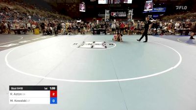 100 lbs Cons 64 #2 - Ryland Aston, GA vs Michael Kowalski, UT