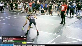 70 lbs Quarterfinal - Karson Jaramillo, Duran Wrestling Club vs Asher Warner, Bear Cave Wrestling Club