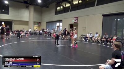 100 lbs Round 5 (6 Team) - Eva Lee, Alabama Elite Gold vs Mirabella Matson, Trojan WA