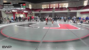 130 lbs Consolation - Alyssa Brown, Lawton vs Texiera Claudio, Edmond North Girls